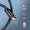 AXAGON BUCM4X-CM10AB Kabel USB-C - USB-C, USB4 Gen 3x2 1m, PD 240W, 8K HD, ALU, oplot Czarny